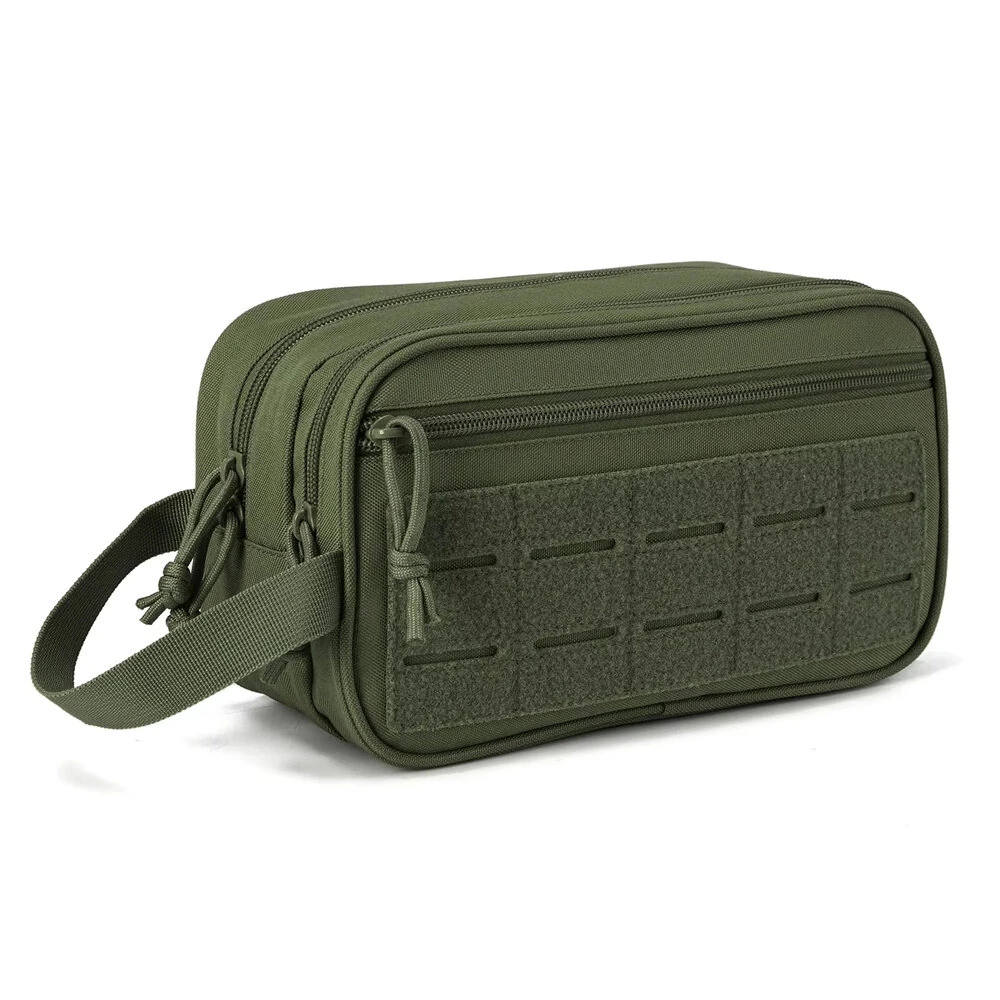 Men's Multifunctional Toiletry Bag Waterproof Compartment EDC Tool Storage Bag Skin Care Shaving Hygienic Organizer for Outdoor Travel Adventures
