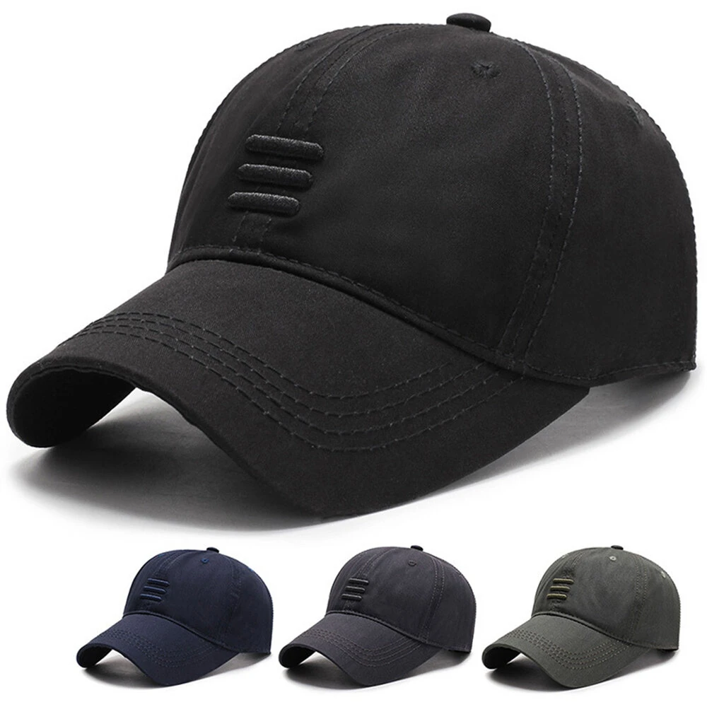 Men's Outdoor baseball Cap Fashion Soft Adjustable Sun Protection Casual Hat for Spring Autumn Travel Daily Sports