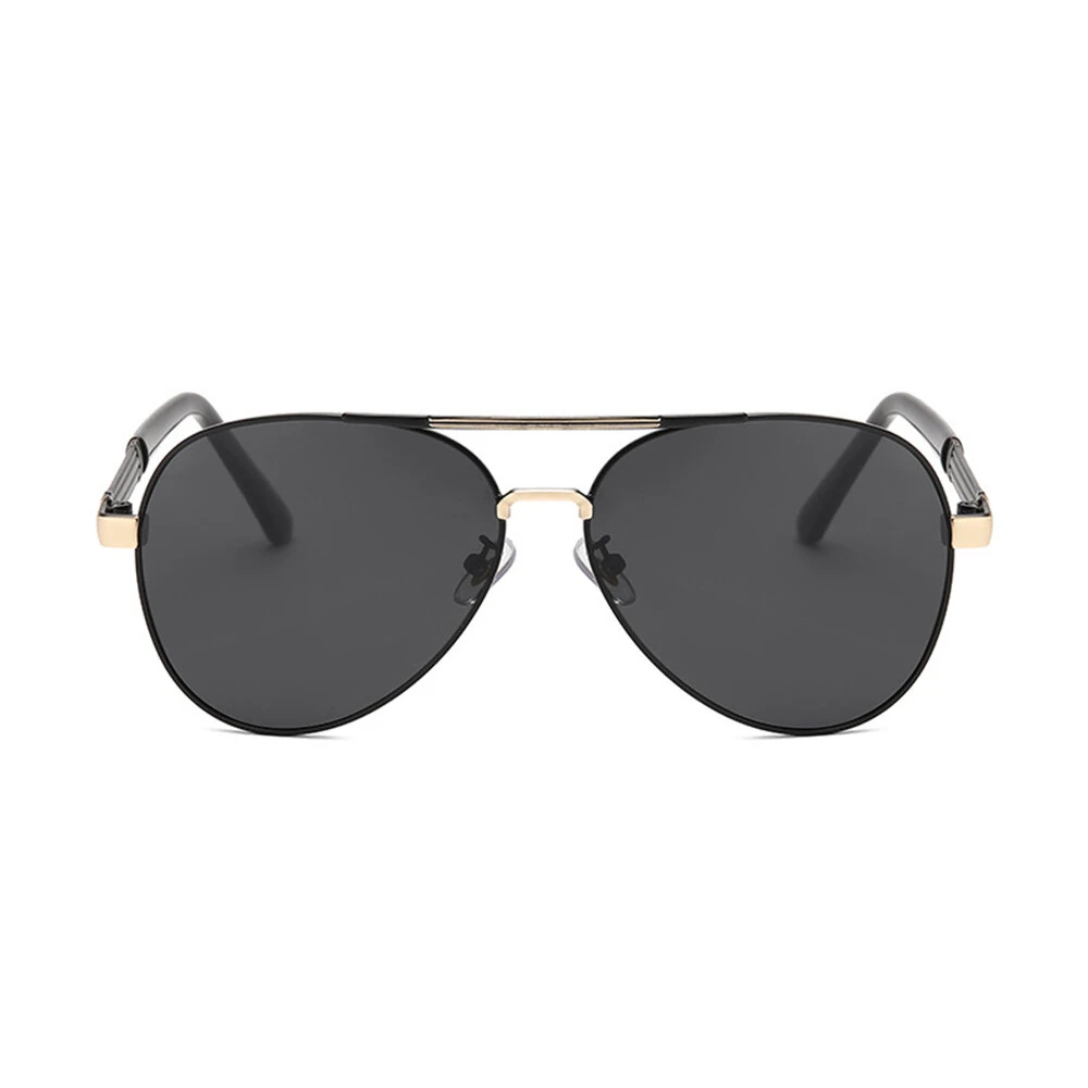 Men's Polarized Sunglasses Classic Fashion Metal Frame Pilot Sun Glasses for Traveling Surfing Driving Fishing UV400 — view 2