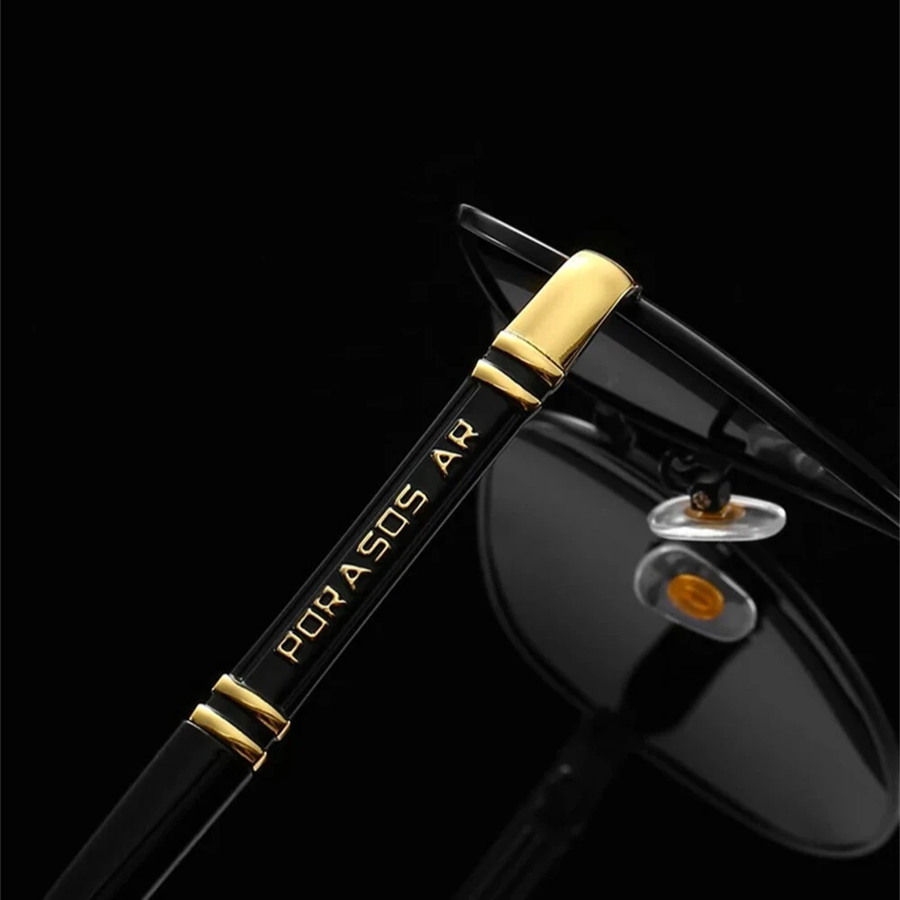 Men's Polarized Sunglasses Classic Fashion Metal Frame Pilot Sun Glasses for Traveling Surfing Driving Fishing UV400 — view 3
