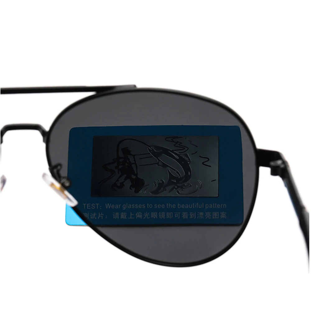 Men's Polarized Sunglasses Classic Fashion Metal Frame Pilot Sun Glasses for Traveling Surfing Driving Fishing UV400 — view 7