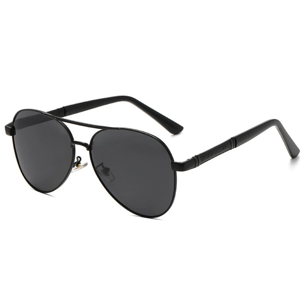 Men's Polarized Sunglasses Classic Fashion Metal Frame Pilot Sun Glasses for Traveling Surfing Driving Fishing UV400 — view 9