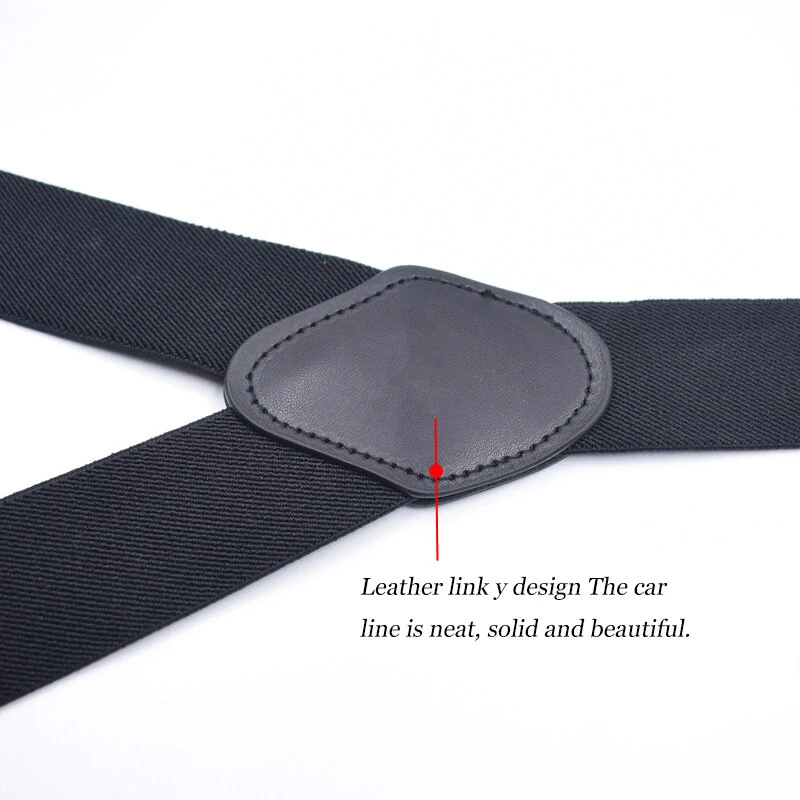 Men's Suspender Business Trousers Strap Clips Braces Vintage Casual Suspensorio Trousers Six-clip Shoulder Straps — view 4