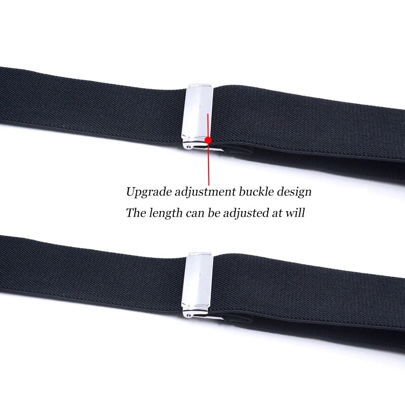 Men's Suspender Business Trousers Strap Clips Braces Vintage Casual Suspensorio Trousers Six-clip Shoulder Straps — view 5