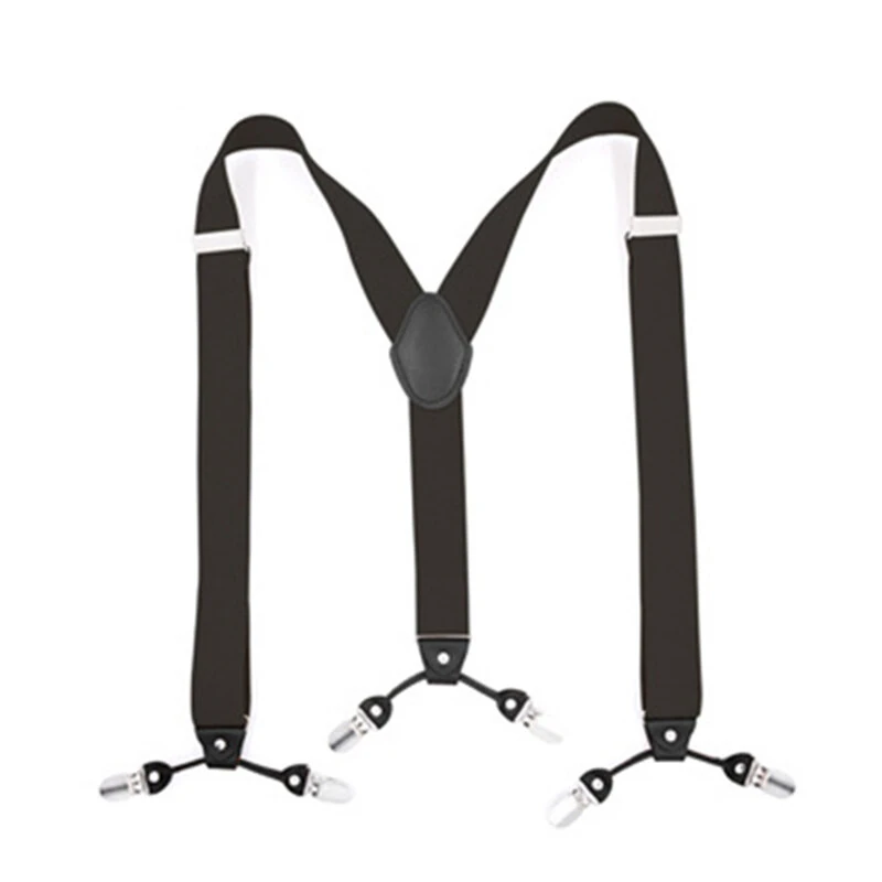 Men's Suspender Business Trousers Strap Clips Braces Vintage Casual Suspensorio Trousers Six-clip Shoulder Straps — view 7