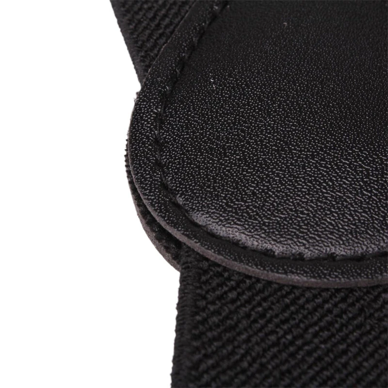 Mens Classic Black Suspenders Elastic Y-Back Adjustable Braces with 3 Metal Clips — view 6
