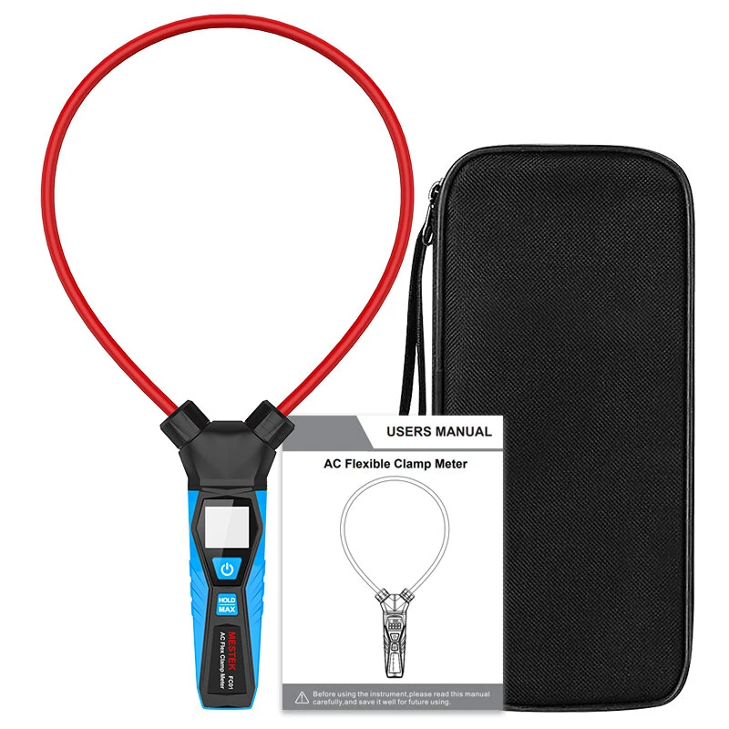 MESTEK FC01 Digital AC Current Flexible Clamp Meter 9999A Auto Range LCD Frequency MAX Value Lock — MESTEK