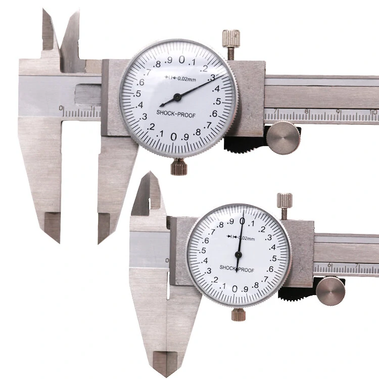 Metric Gauge Measuring Tool Dial Caliper 0-150mm/0.02mm Shock-proof Stainless S