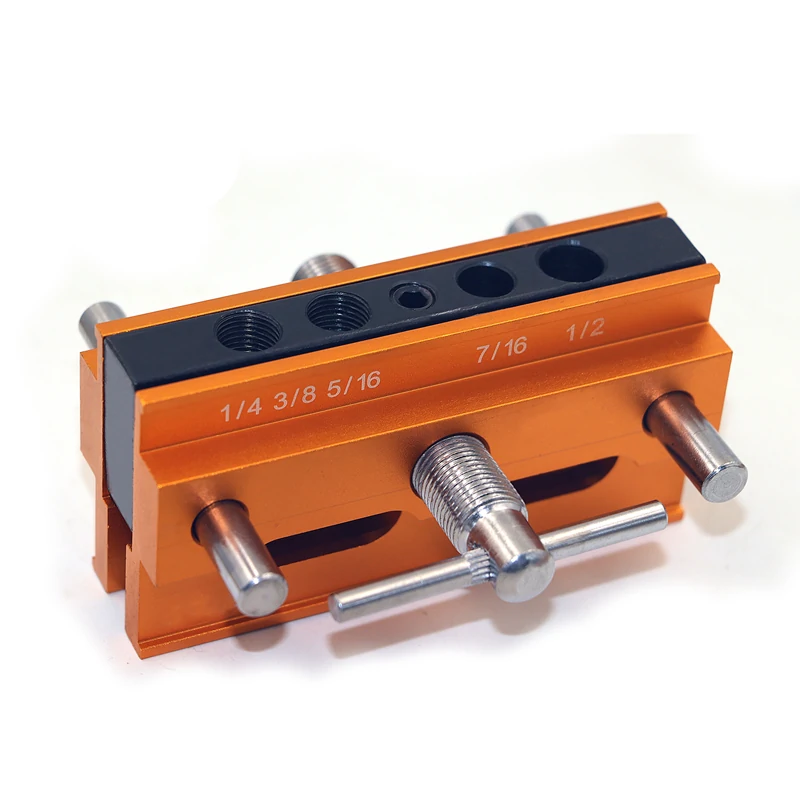 Metric/Inch Woodworking Self-Centering Hole Punch Locator Drill Guide Set Doweling Jig Kit Gold Color — DOCTORWOOD WOODWORKING & DIY