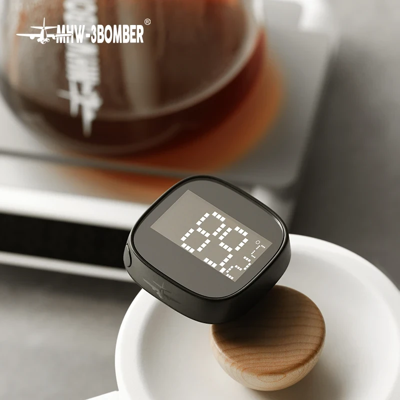 MHW-3BOMBER Electronic Digital Thermometer Digital Display Thermometer for Food Preparation Hand Brewed Coffee Milk Latte Art Milk Foam Temperature Needle — view 5