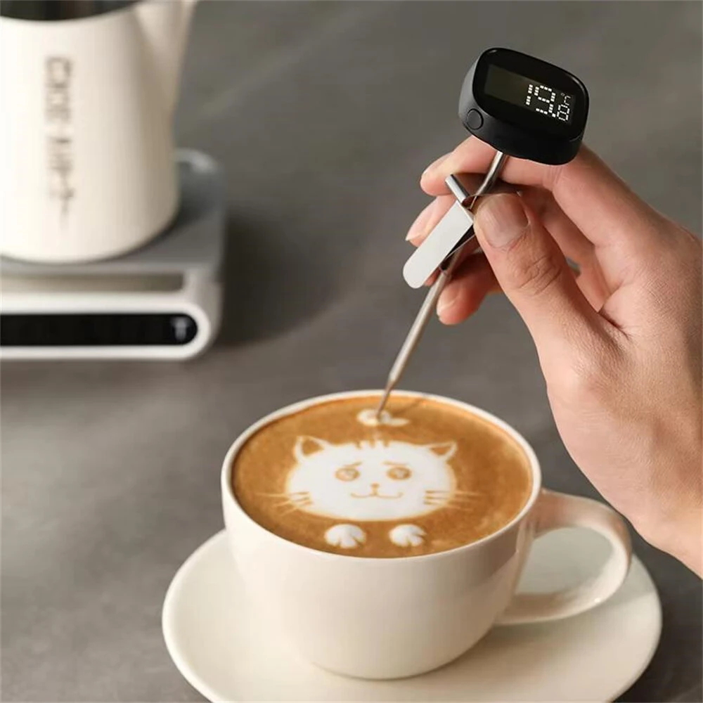 MHW-3BOMBER Instant Read Electronic Digital Thermometer -45°C to 200°C SUS304 Probe LCD Display High Precision Temperature Measurement Tool for Coffee Pot Kitchen Accessories — view 3