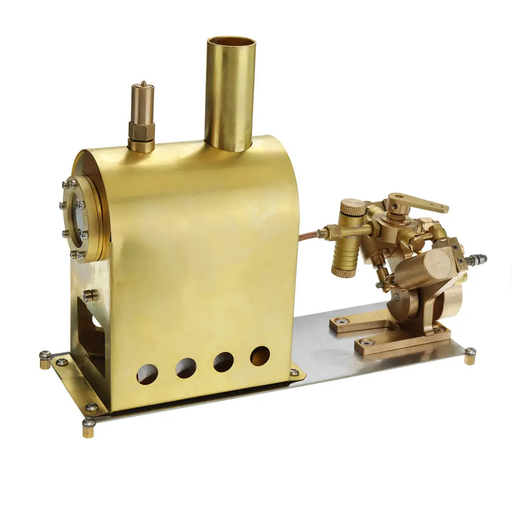 Microcosm OKMO M2C Mini Steam Boiler with Twin Cylinder Marine Steam Engine Stirling Engine Model — view 4