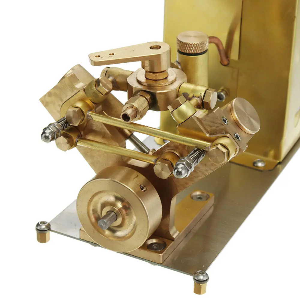 Microcosm OKMO M2C Mini Steam Boiler with Twin Cylinder Marine Steam Engine Stirling Engine Model — view 5