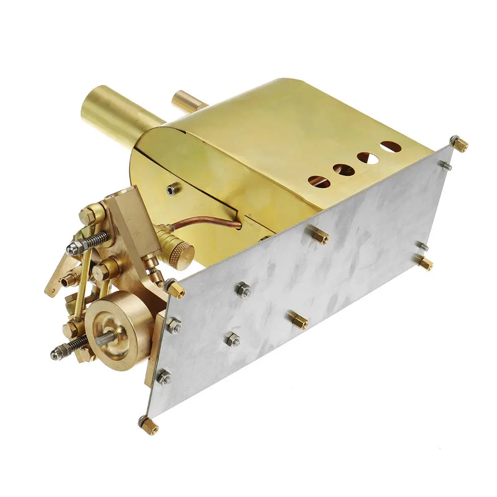 Microcosm OKMO M2C Mini Steam Boiler with Twin Cylinder Marine Steam Engine Stirling Engine Model — view 8