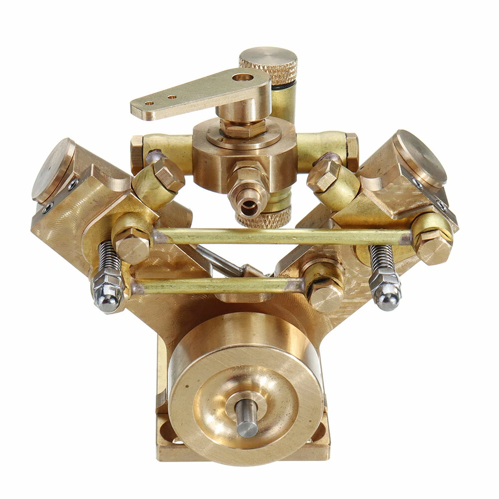 Microcosm OKMO Micro Scale M2B Twin Cylinder Marine Steam Engine Model Stirling Engine Gift Collection — view 2