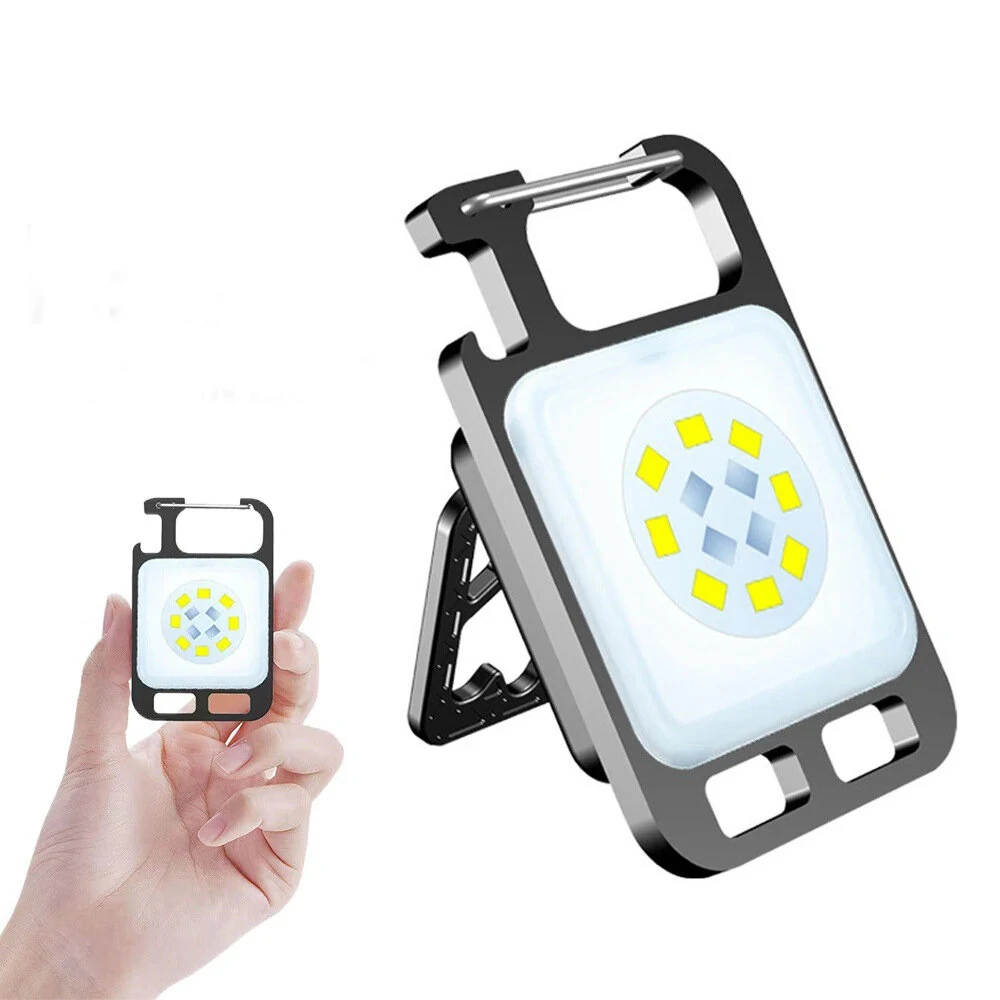 Mini COB Keychain Flashlight Charging Lamp Camping Lights with Magnet 4 Lighting Modes for Camping Home USE Etc — view 7