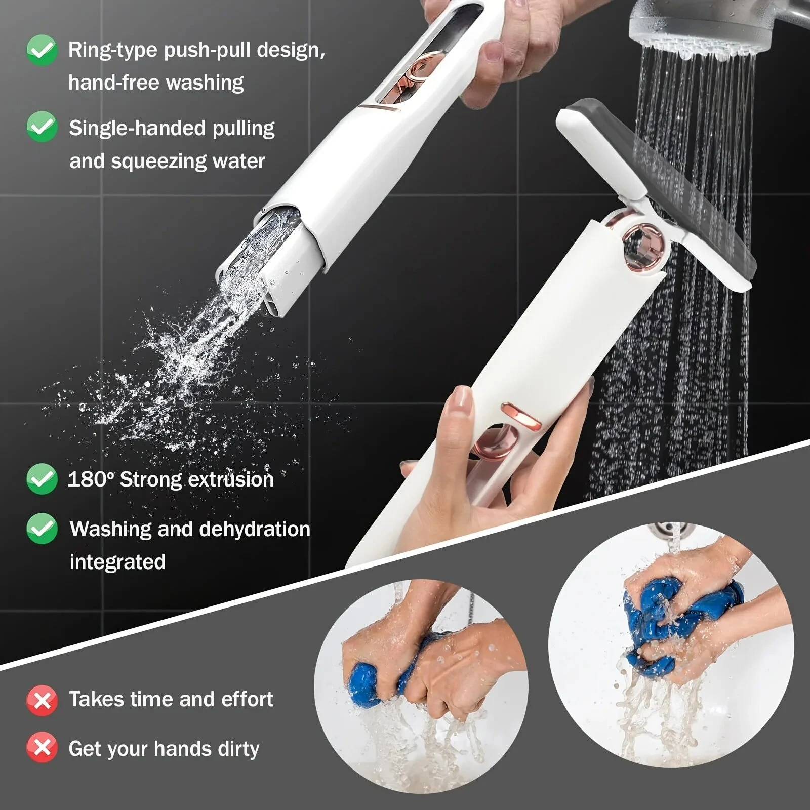 Mini Mops Floor Cleaning Sponge Squeeze Mop Household Cleaning Tools Home Car Portable Clean Tools Glass Screen Desk Cleaner Mops — view 6