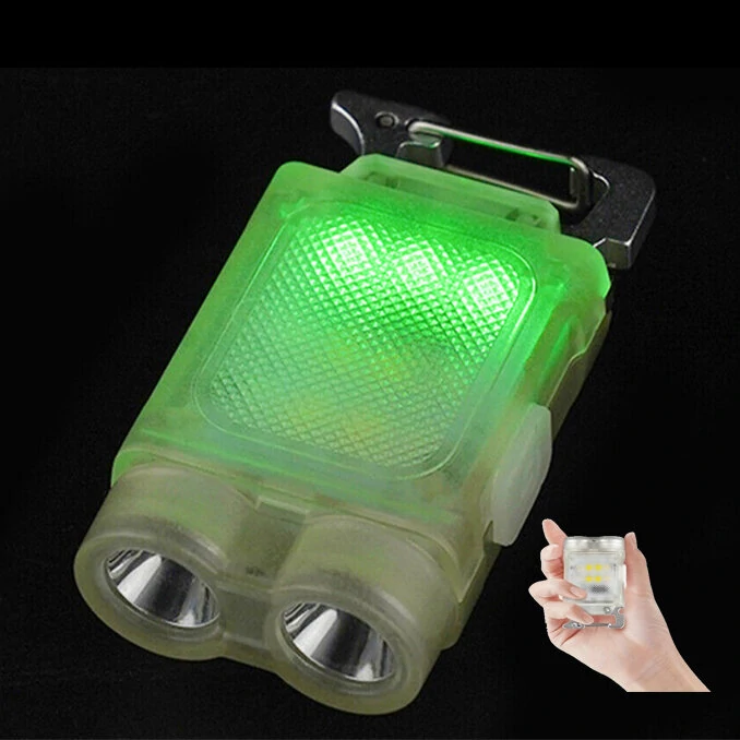 Mini Multifunctional Hat Clip Light Dual Light Source Pocket Flashligh LED Headlight For Outdoor Night Fishing Camping Hiking Emergency Light — view 11