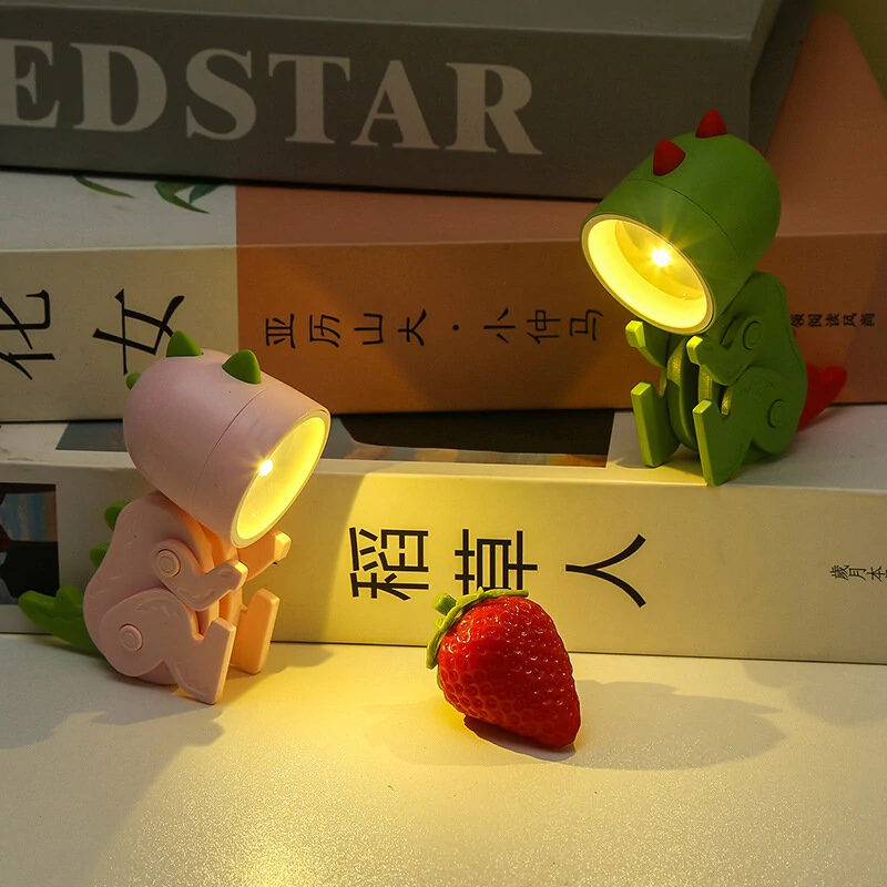 Mini Night Light LED Adjustable Desk Lamp Book Light Dog Deer Cute Pet Light Eye Protection Table Lamp Home Room Decor — view 6