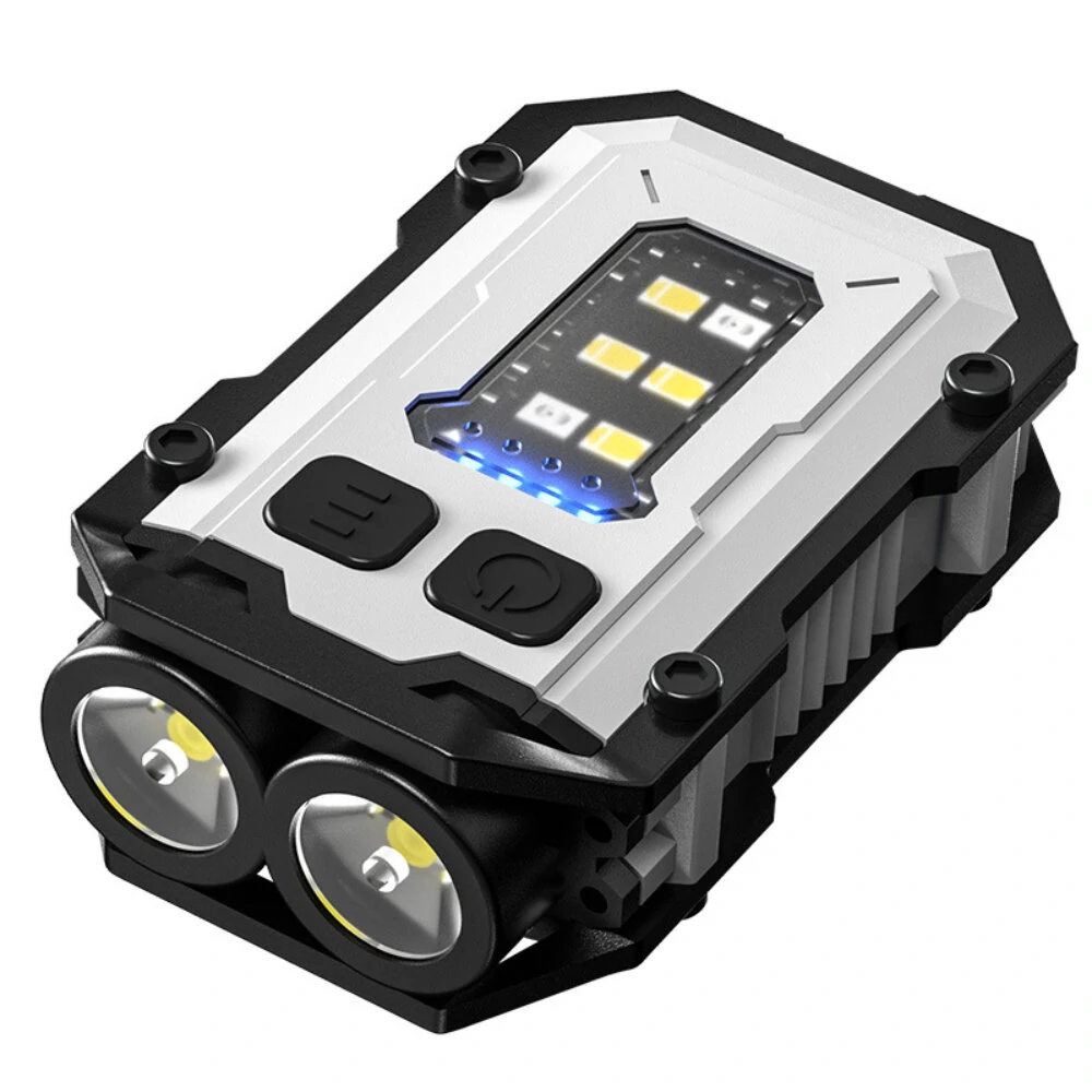 Mini Portable Keychain Flashlight Type-c Rechargeable EDC Torch with Magnet 6 Modes Powerful Work Light Camping Pocket Lantern — Pricio