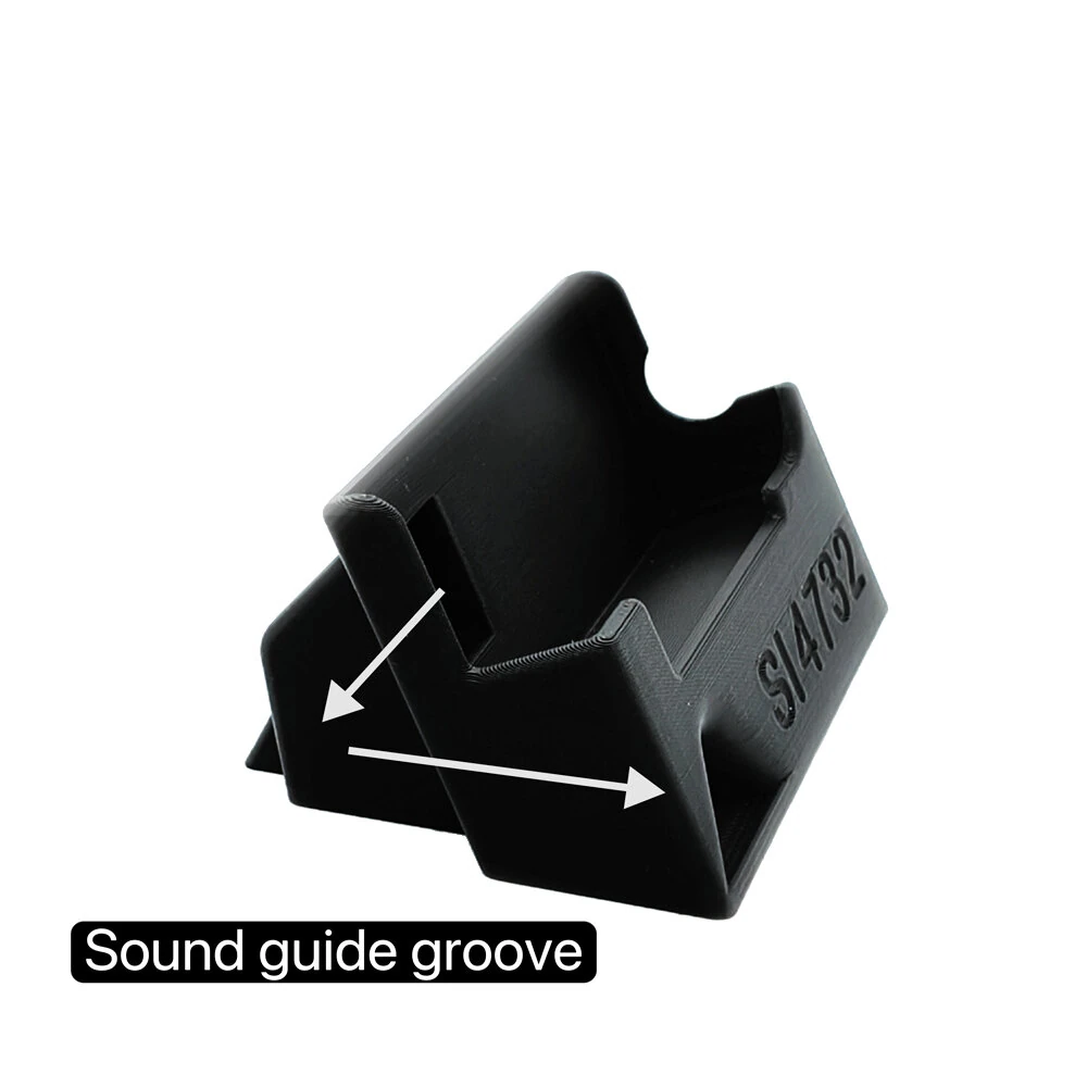 Mini SI4732 Stand PETG Carbon Fiber Material 3D Printed Design with Built in Sound Channel Compatible with DSP Radio Compact Lightweight Stable Support Structure — view 6