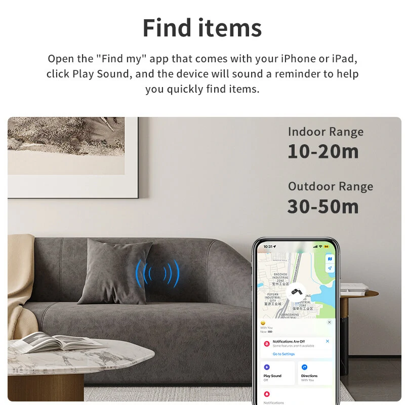Mini Smart Tracker GPS Reverse Track Lost Mobile Phone Pet Children IOS System Smart Air Tag Smart Tag — view 4