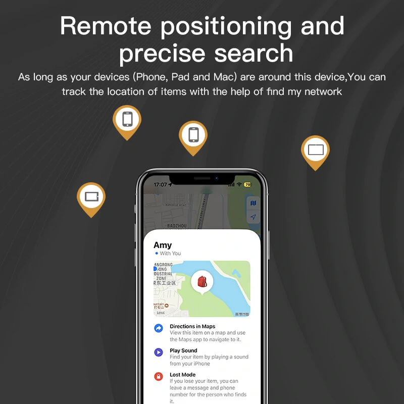 Mini Smart Tracker GPS Reverse Track Lost Mobile Phone Pet Children IOS System Smart Air Tag Smart Tag — view 7