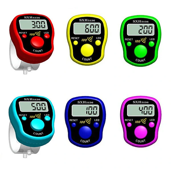 Mini Stitch Marker Row Finger Counter LCD Display Electronic Digital Counter — view 2