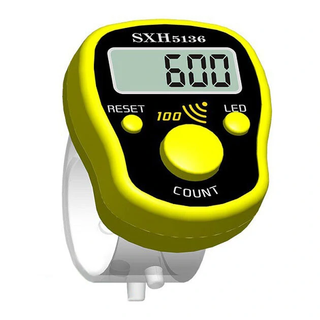 Mini Stitch Marker Row Finger Counter LCD Display Electronic Digital Counter — view 3