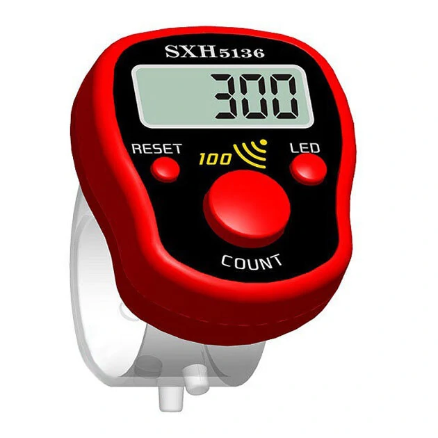 Mini Stitch Marker Row Finger Counter LCD Display Electronic Digital Counter — view 5