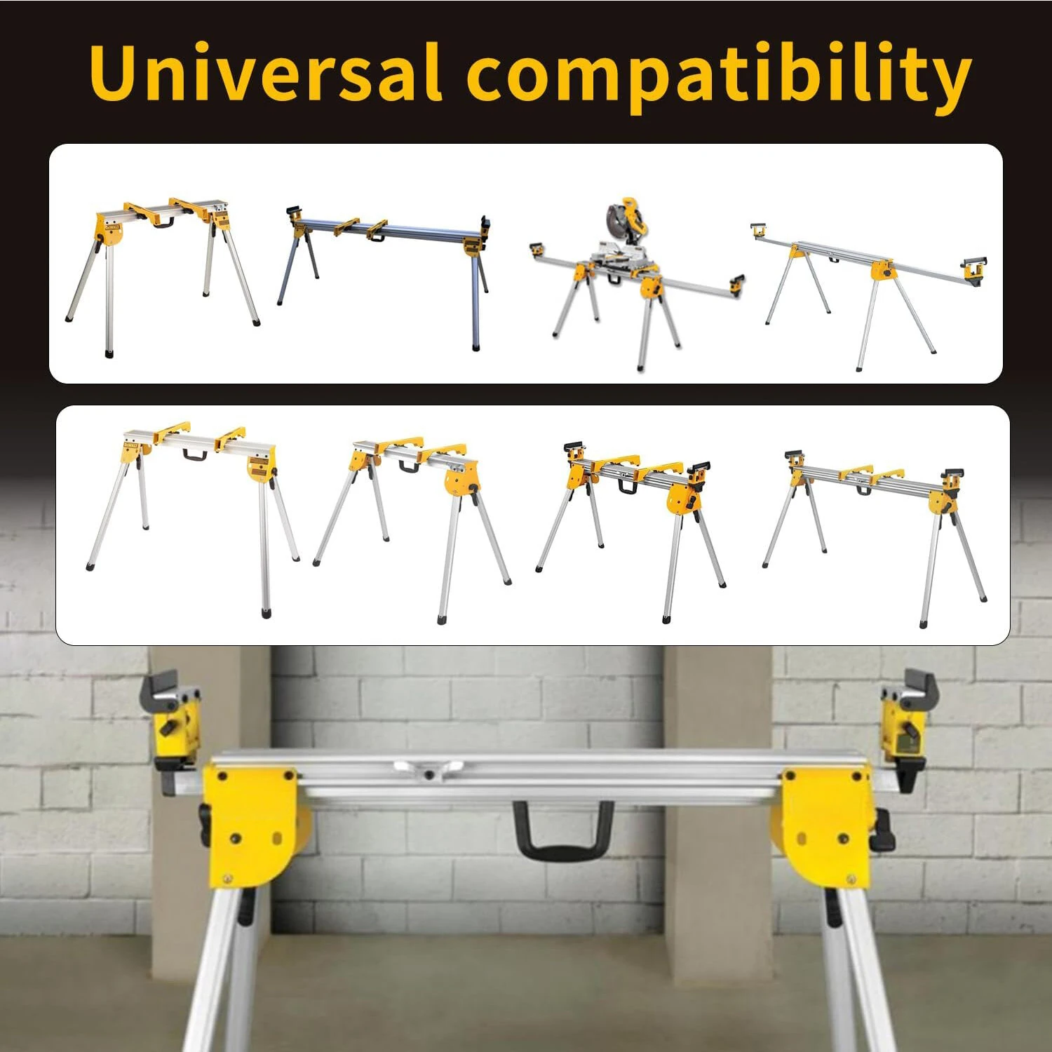 Miter Saw Mounting Brackets Compatible with DEWALT DW723 DWX723 DWX724 DWX725B and DWX725 Stands (DW7231) — view 3