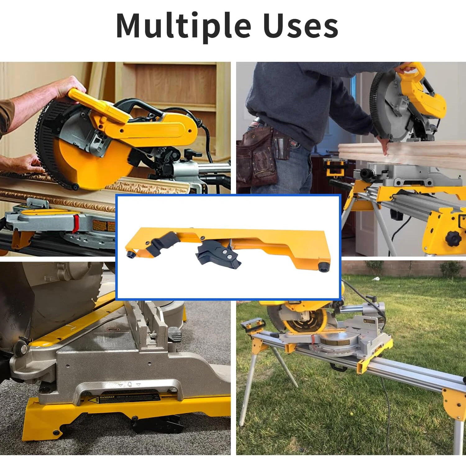 Miter Saw Mounting Brackets Compatible with DEWALT DW723 DWX723 DWX724 DWX725B and DWX725 Stands (DW7231) — view 6
