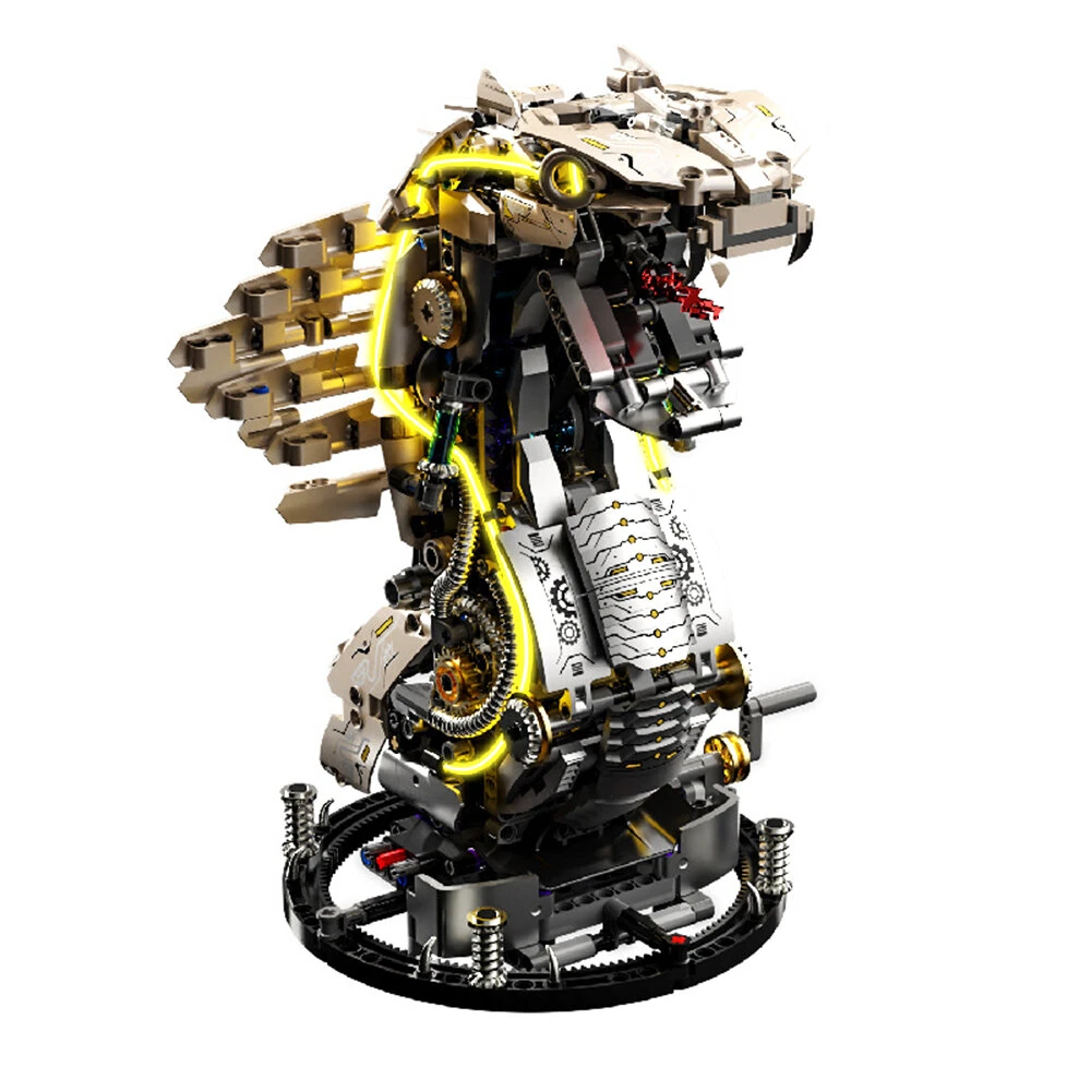 MJ 13059 Mechanical Whale 13085 Mechanical Octopus 13057 Mechanical Devil Fish 13095 Mechanical Cobra King DIY Technical Creative Assembled Building Block Kit Kids Educational STEM Toys Christmas Gifts — view 5