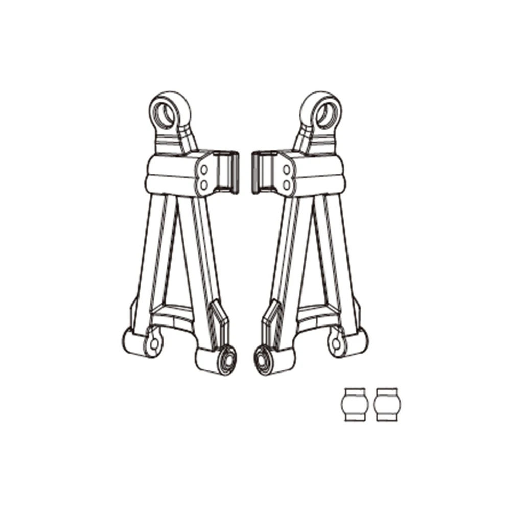 MJX 14301 14302 14303 Front Rear Upper Down Arms Spart RC Car Parts 14210 14260 14250 14230 14220 — view 5