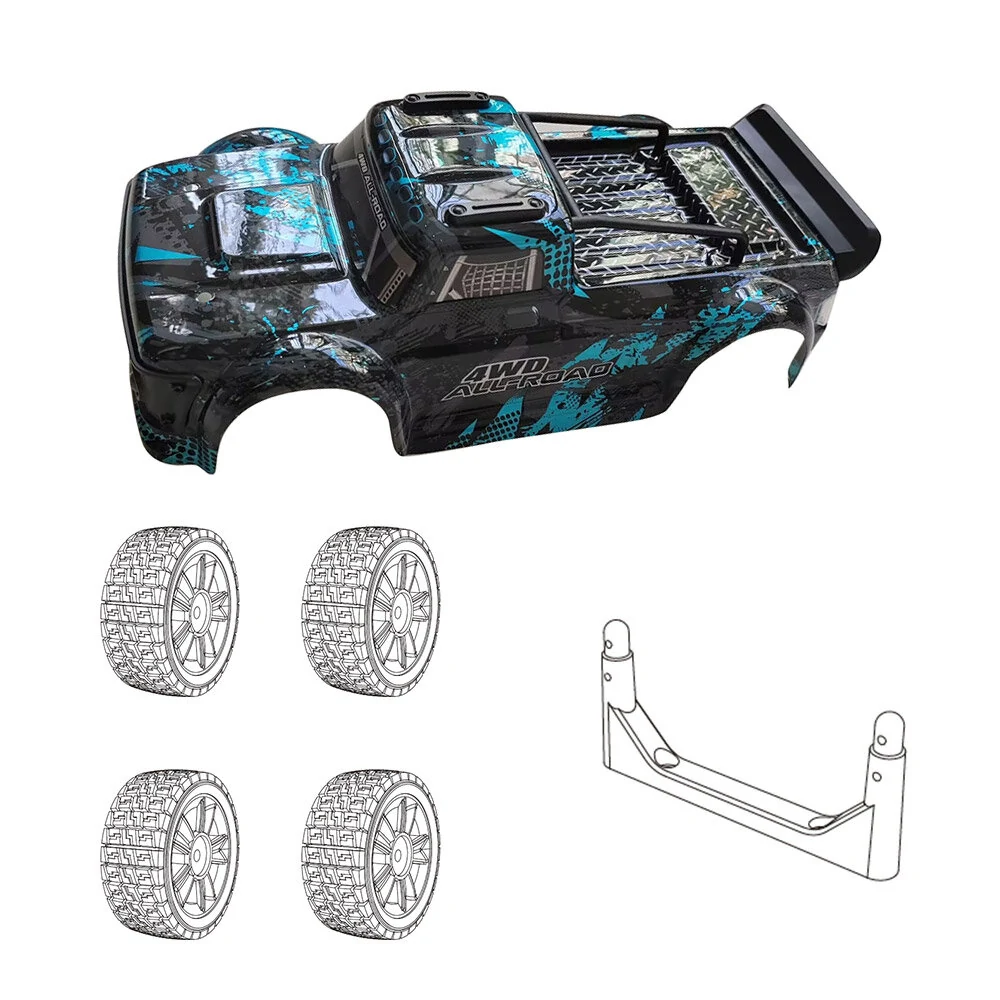MJX 14301 14302 RC Car Body Shell Assembly with Four Tires Spart Parts 1430A 1430B — MJX