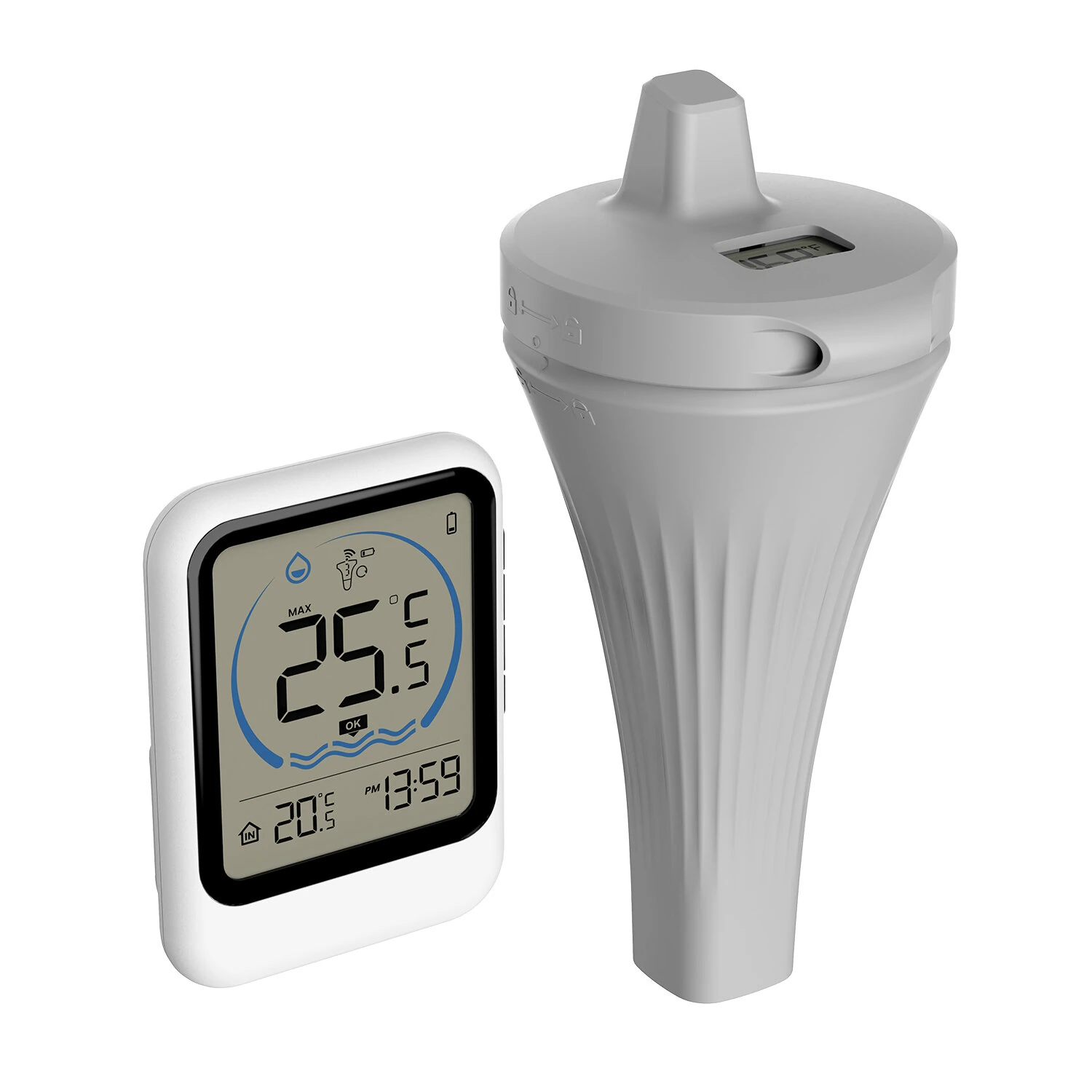 MK8007A Wireless Digital Pool Thermometer Floating Sensor LCD Display Indoor Outdoor Water Temperature Monitor Aquarium Bath Tub Spa — view 8