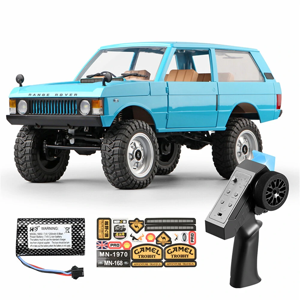 MNRC MN168 RTR 1/12 2.4G 4WD RC Car for Land Rover LED Light Off-Road Climbing Truck Rock Crawler Full Proportional Vehicles Models Toys Oil Filled Shocks — view 5