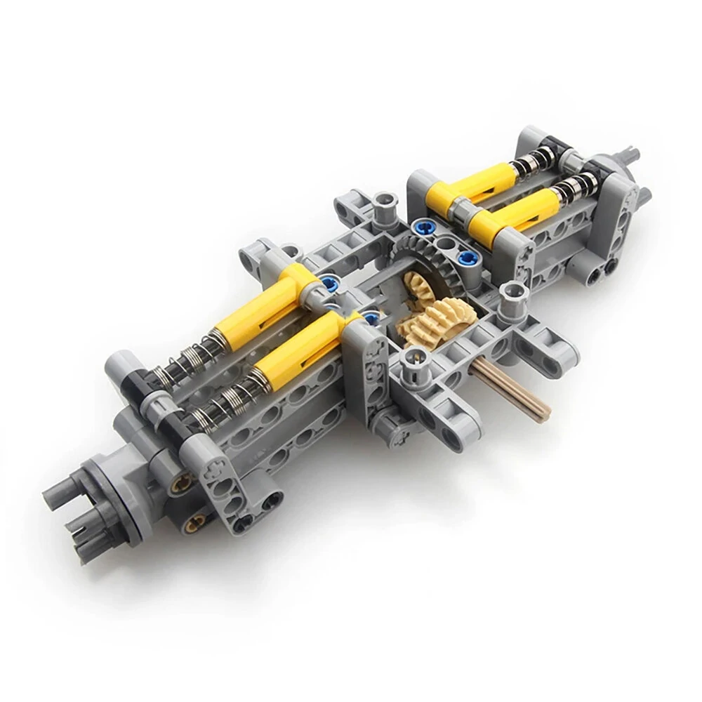 MOC-9365 High-tech Parts Building Blocks + Wheels Small Particle Rear Drive System Shock Absorbing Chassis Creative Toy Assembly Model — Pricio