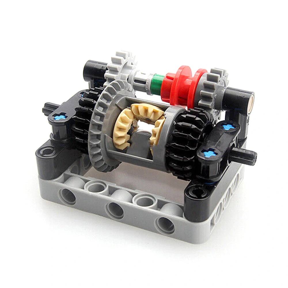 MOC Differential Off-Road Car Simple Diff Lock Building Blocks Accessories Puzzle Decompression Toys — view 3