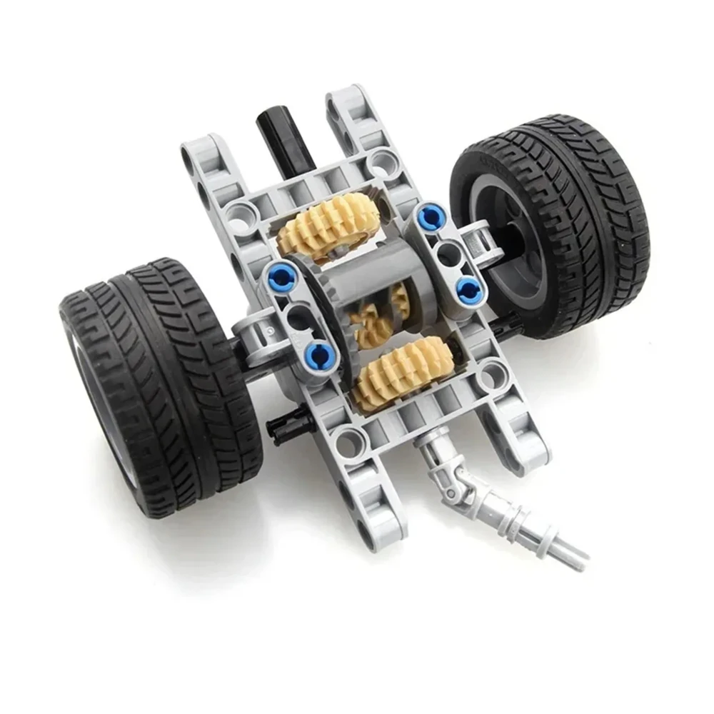 MOC Technical Rear Drive System Shock Absorbing Car Chassis Building Blocks Model — view 3