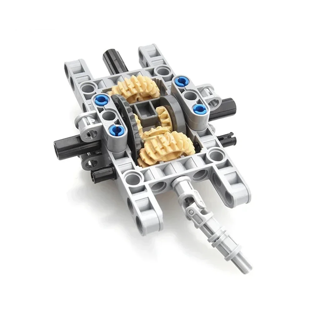MOC Technical Rear Drive System Shock Absorbing Car Chassis Building Blocks Model — view 5