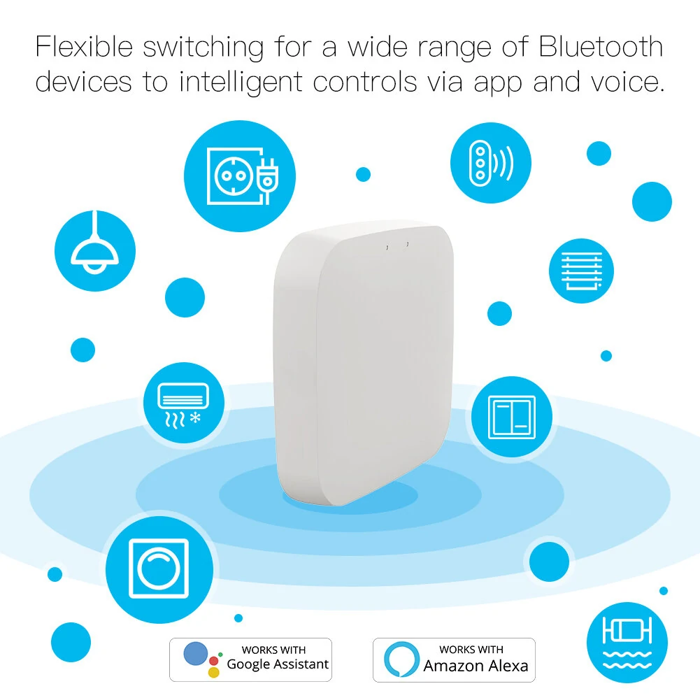 MOES Tuya Wireless Gateway Hub Wired Multi-mode Bridge Bluetooth Remote Controller Mesh Gateway Smart Life APP Alexa Google Home — view 3