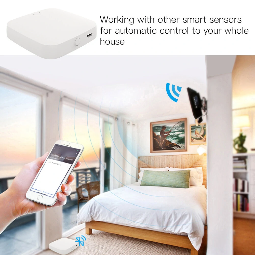 MOES Tuya Wireless Gateway Hub Wired Multi-mode Bridge Bluetooth Remote Controller Mesh Gateway Smart Life APP Alexa Google Home — view 9