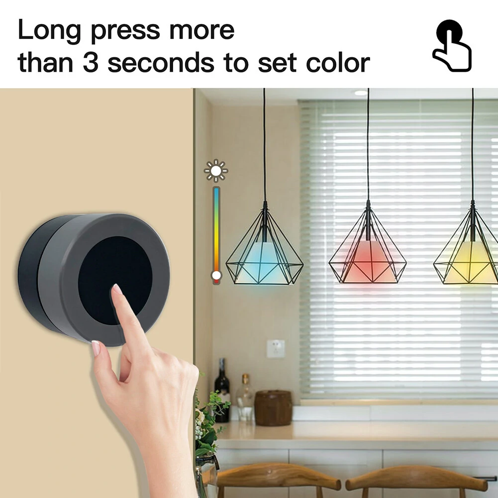 MOES Tuya ZigBe Smart Knob Switch Wireless Scene Button Controller Battery Powered Automation Scenario Smart Life App — view 8