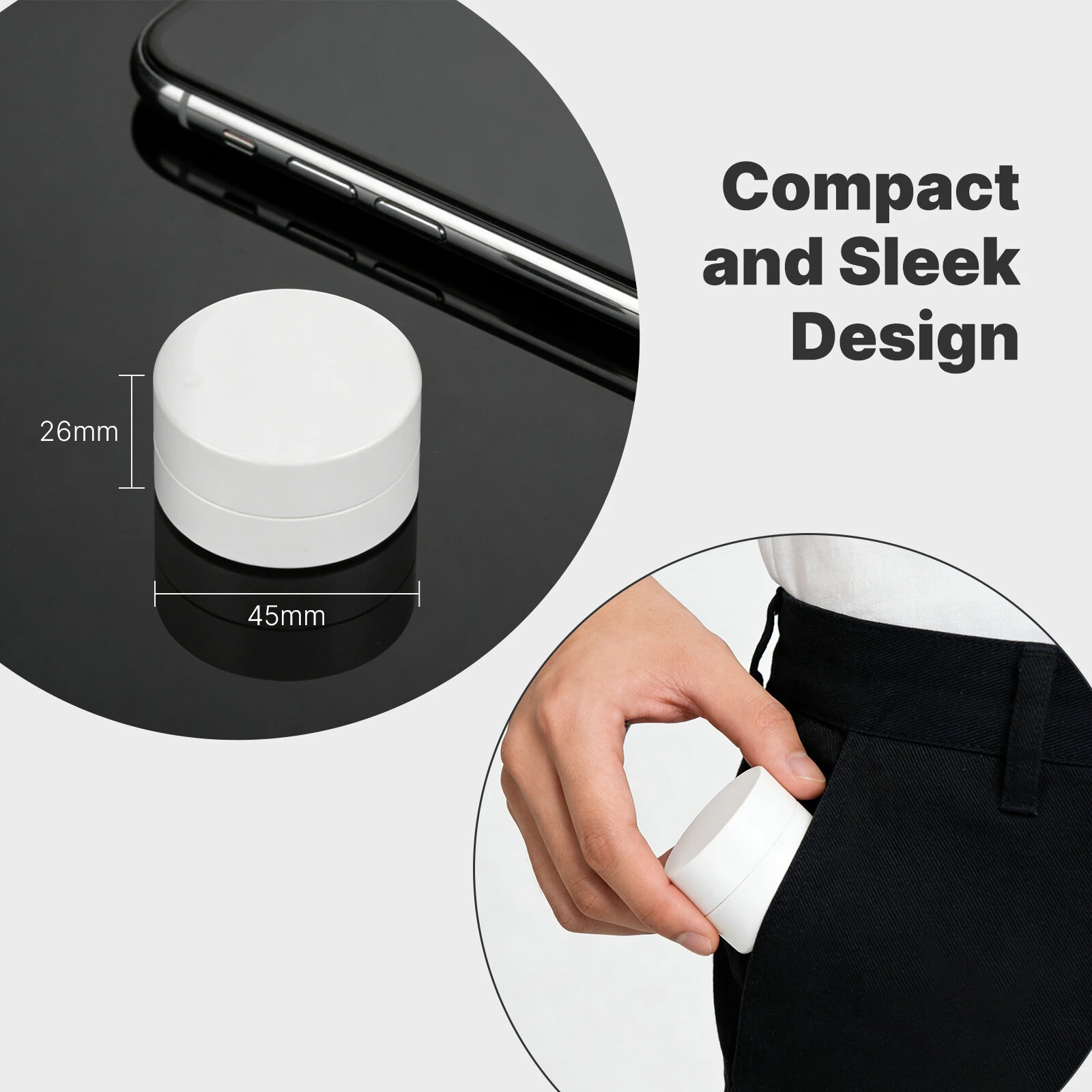 MOES Tuya Zigbe Smart Scene Switch Rotary Button Wireless Remote Control Light RGB Dimmable Adjustable 5 Actions Home Scenarios — view 7