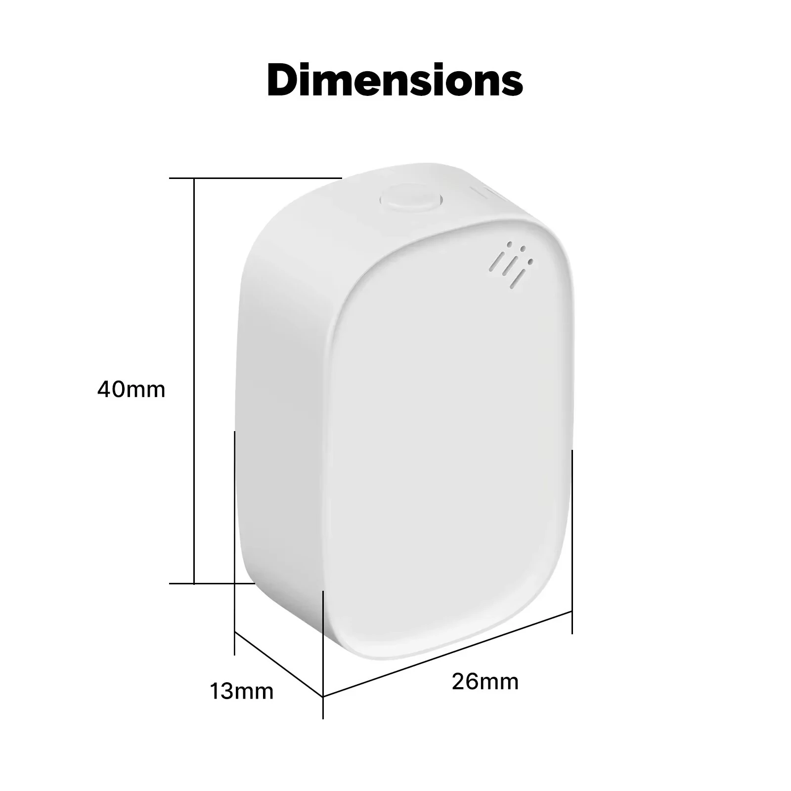 MOES Tuya Zigbe Smart Temperature Humidity Sensor Indoor Hygrometer APP Monitoring Battery Powered Works with Alexa Google Home — view 7