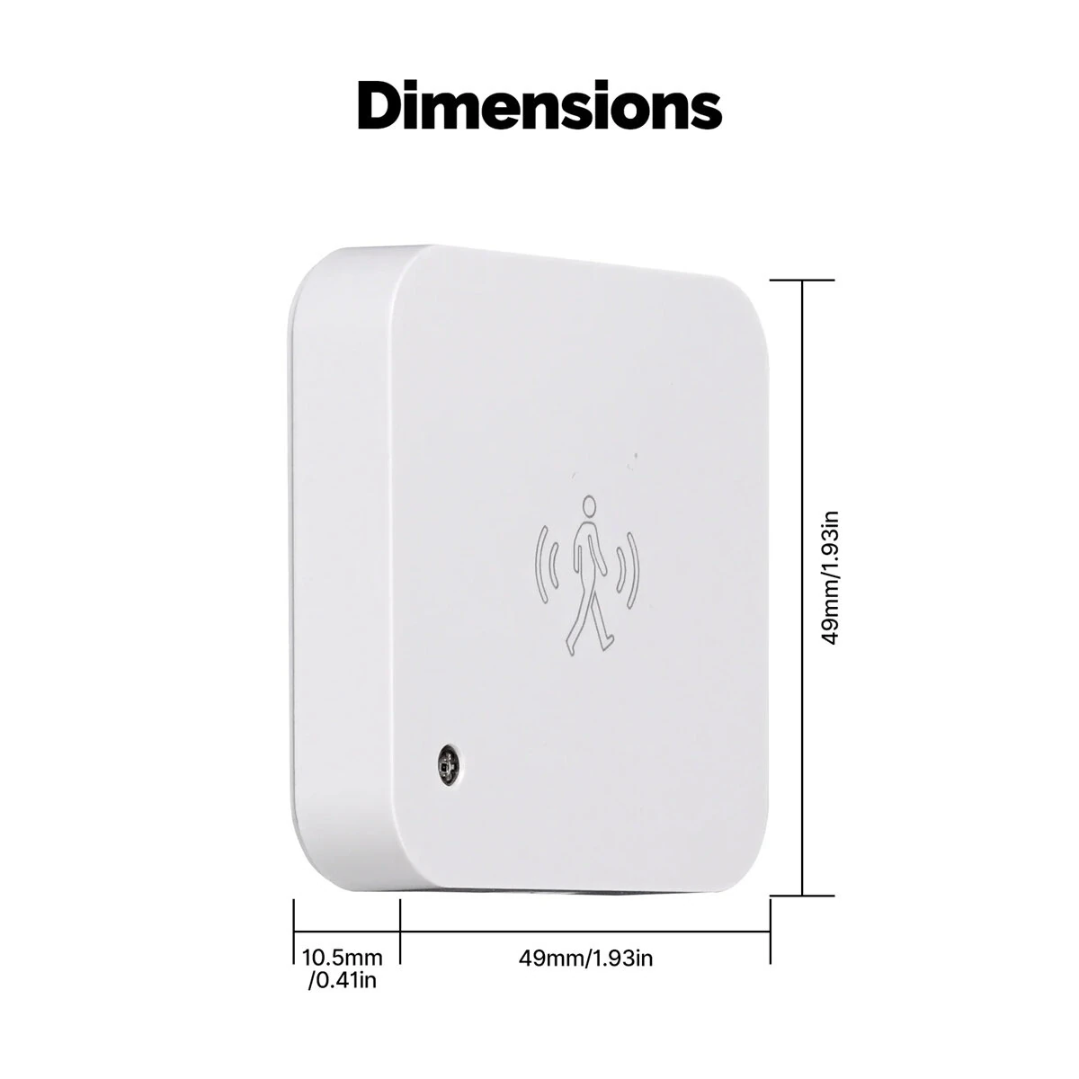 MOES Tuya ZigBee3.0 Smart Human Presence Sensor Motion Motionless Detection Light Luminance Sensor Wired Design App Notification 5.8G Radar Sensor — view 6