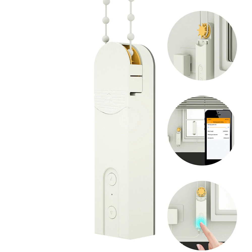 Moeshouse CM-LS DIY Smart Motorized Chain Roller Blinds Curtain Shade Shutter Dr — MoesHouse