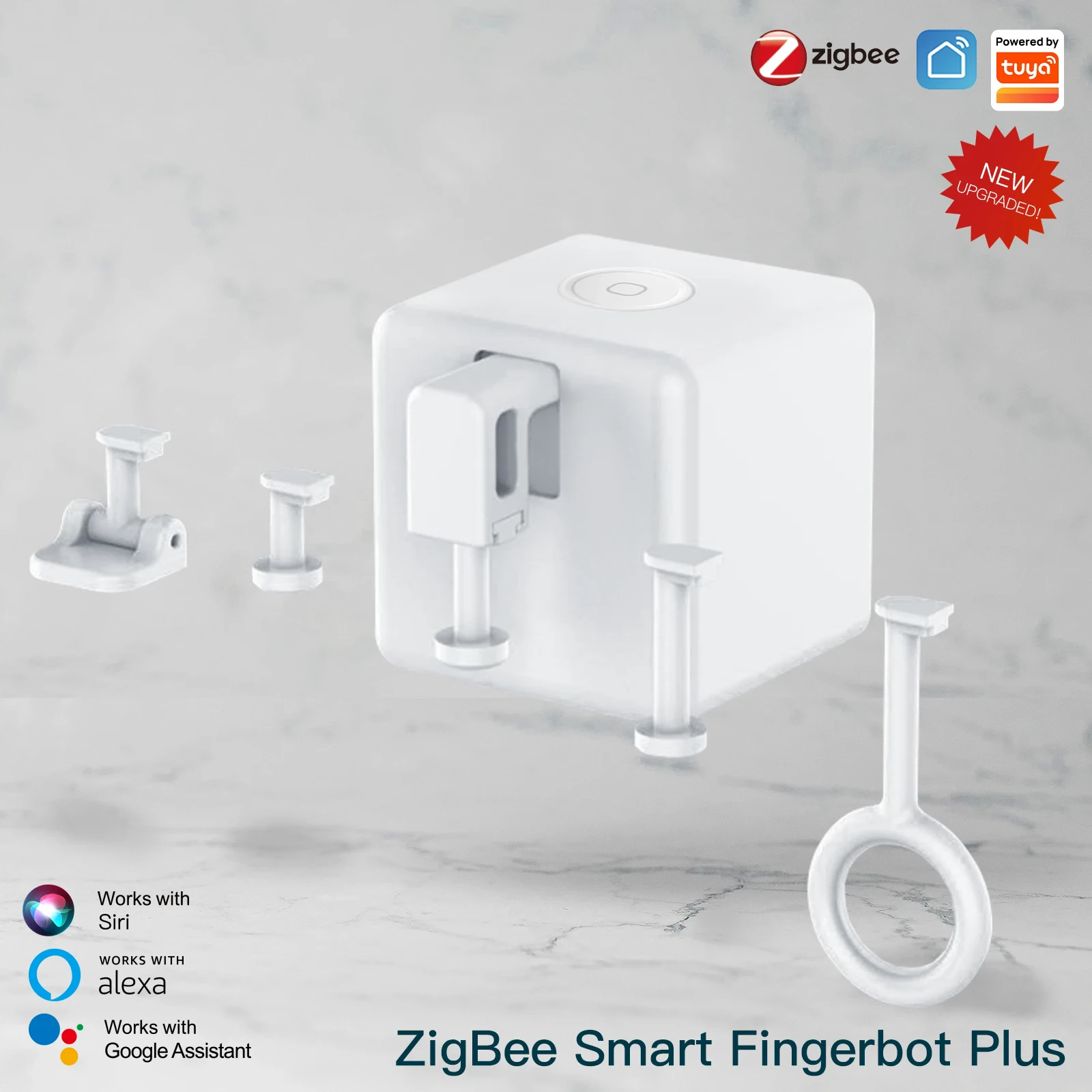 MoesHouse Tuya Fingerbot Button Pusher Zigbee3.0 Finger Robot App Remote Control Automatic Switch Voice Control with Alexa Google Home — view 3