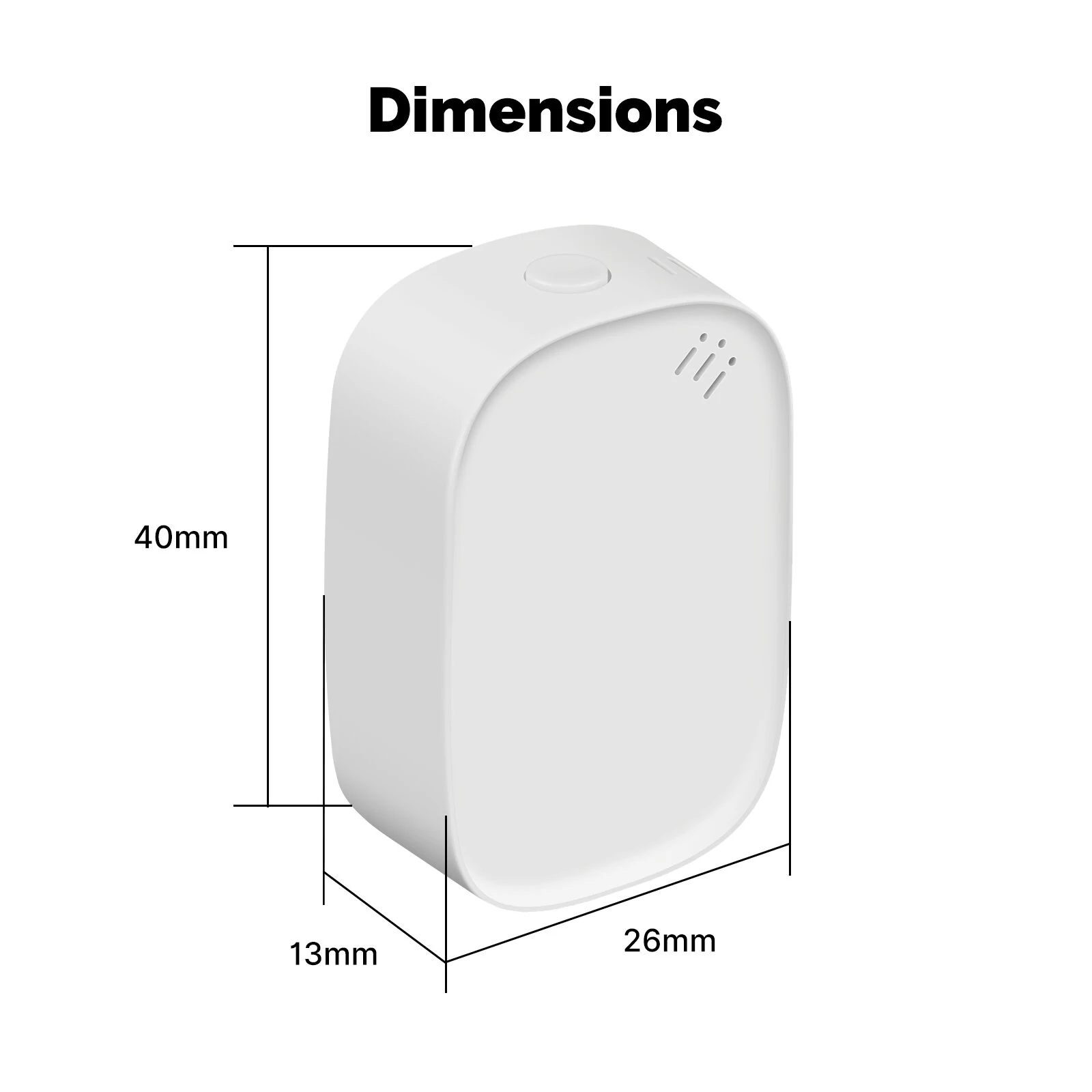 MoesHouse Tuya Zigbe Temperature Humidity Sensor Smart Security Sensor Probe App Remote Control — view 3